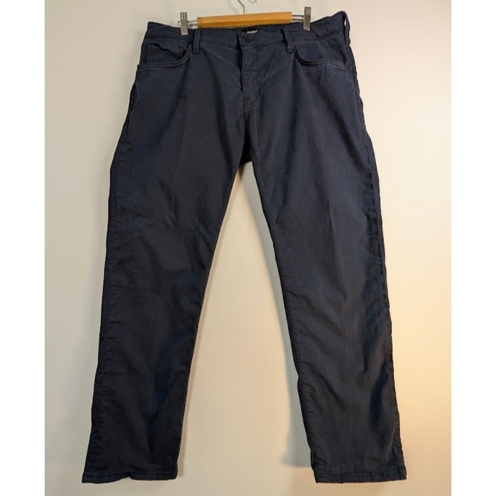 Mavi Zach Pants Mens 40x31 Navy Blue Stretch Twill Pants 5 Pocket Straight EUC